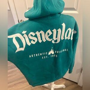 TEAL - MEDIUM - Zip Up - DISNEYLAND Hoodie - worn twice!!
